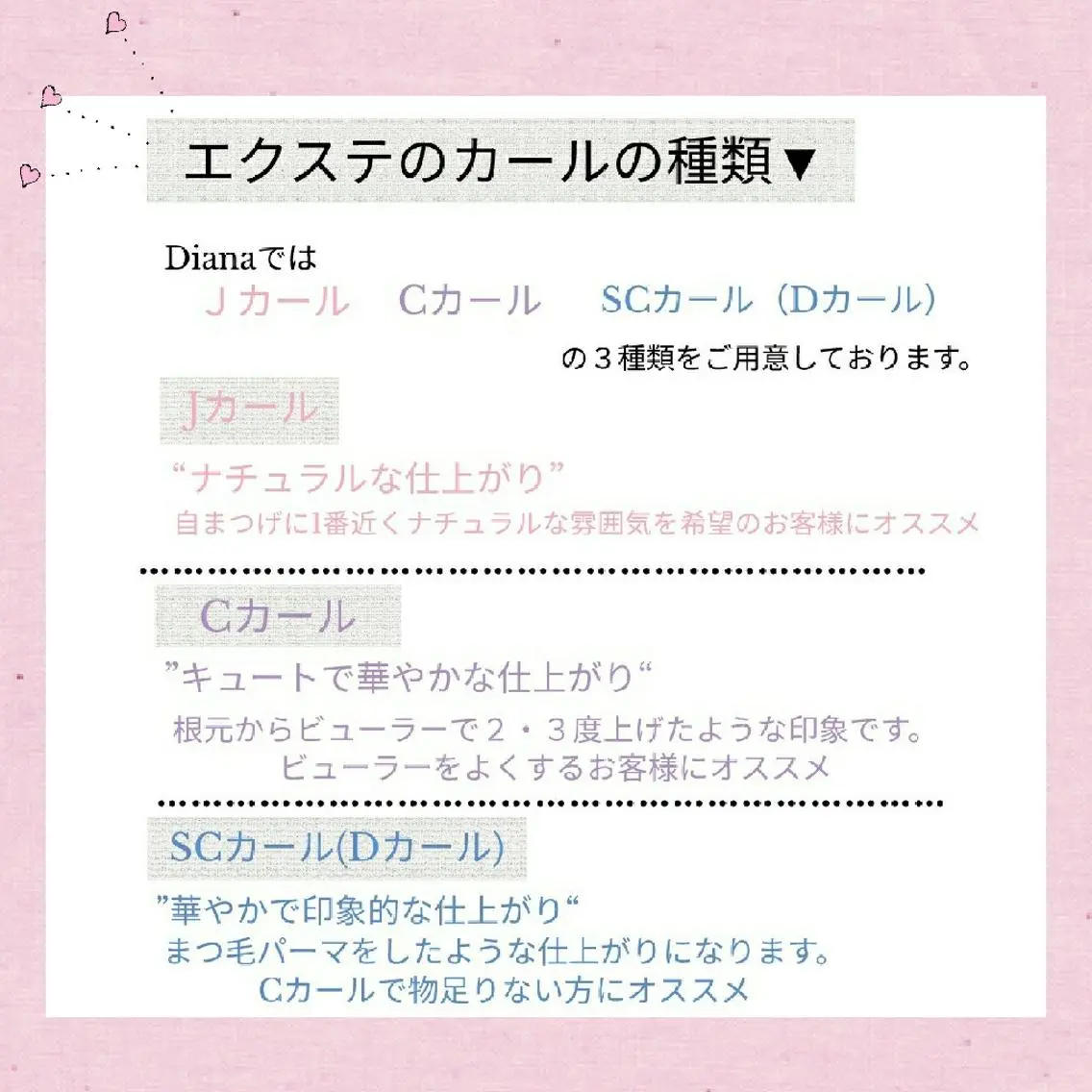 マツエク・マツパ ディアナ 水戸元吉田店　小林のマツエク・マツパデザイン