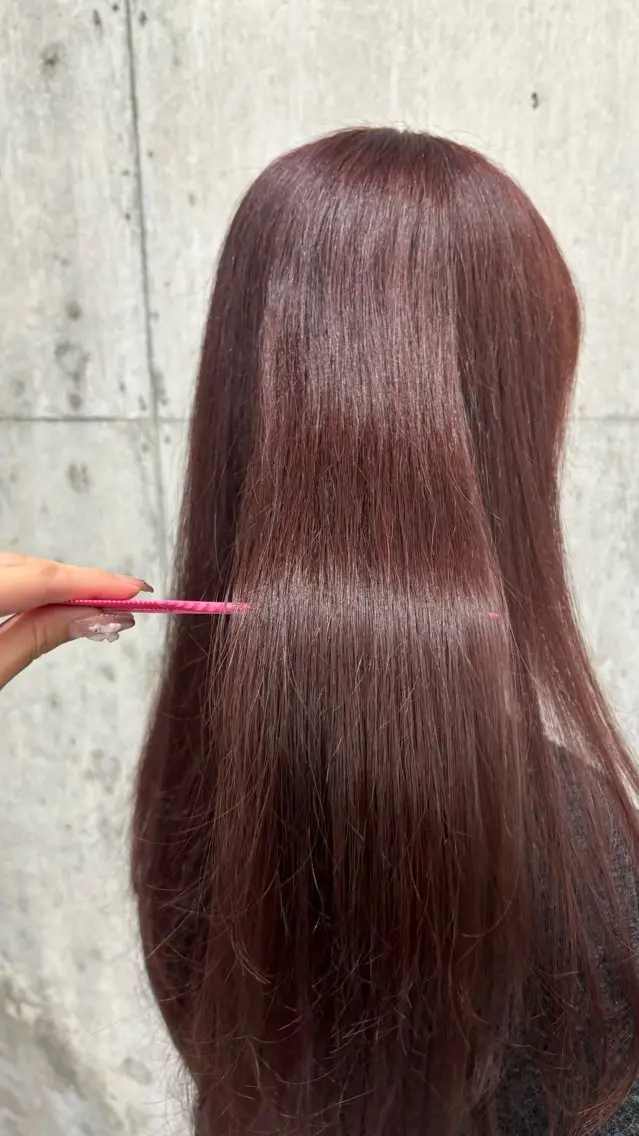 ロング カラー ブリーチ ダブルカラー ブリーチなしカラー benji小倉店 CHIHARUのヘアスタイル