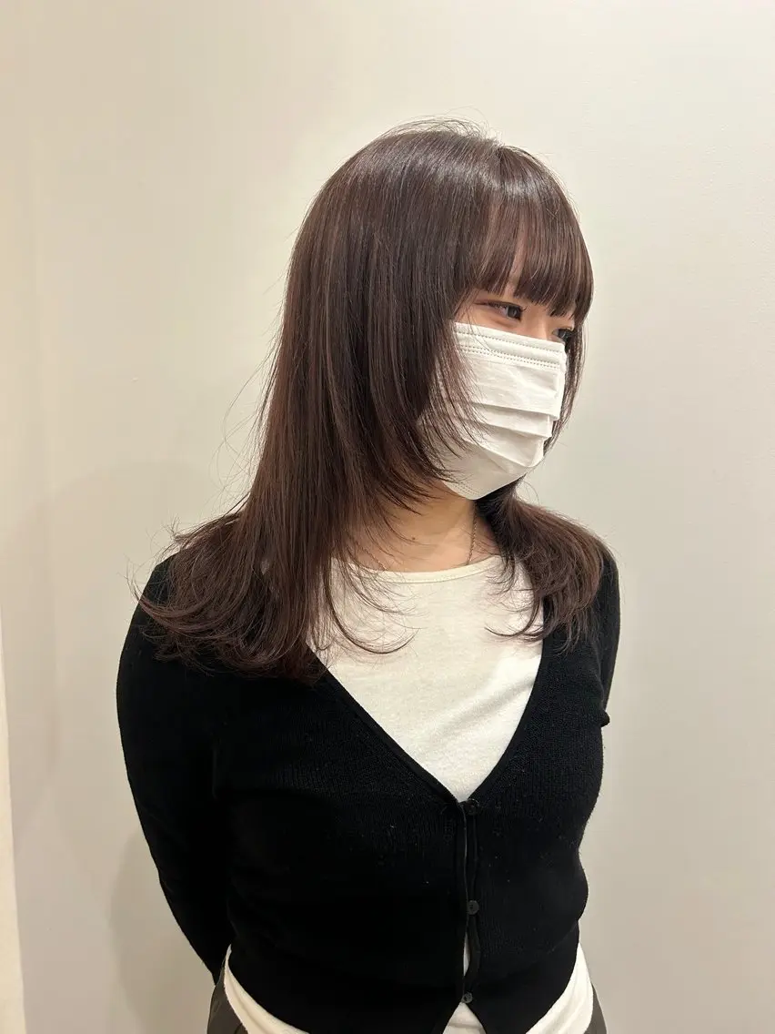 セミロング カット hair&eye🎀 /momoKaのヘアスタイル