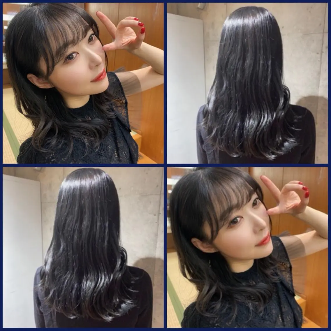 セミロング カラー 韓国/アイドルヘア 🎀みづきのヘアスタイル