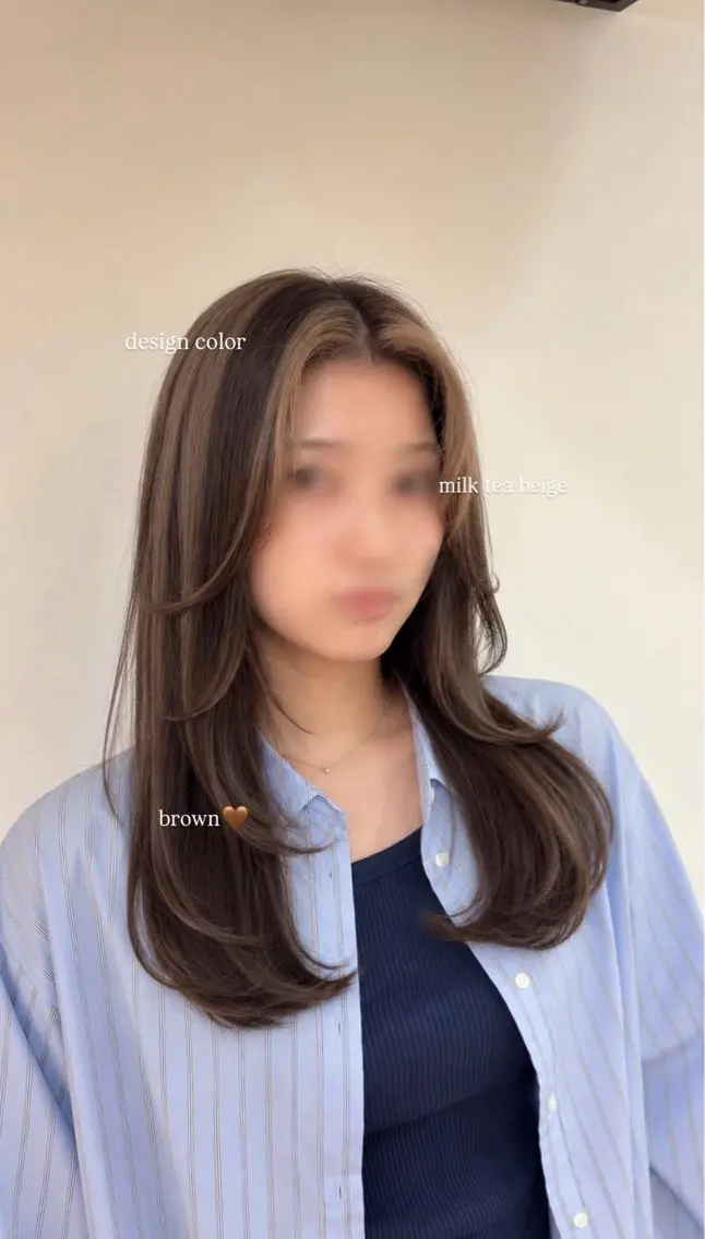 ロング カラー デザインカラー ヘアカラー 坂本奈都美/Jr.s 🎀のヘアスタイル