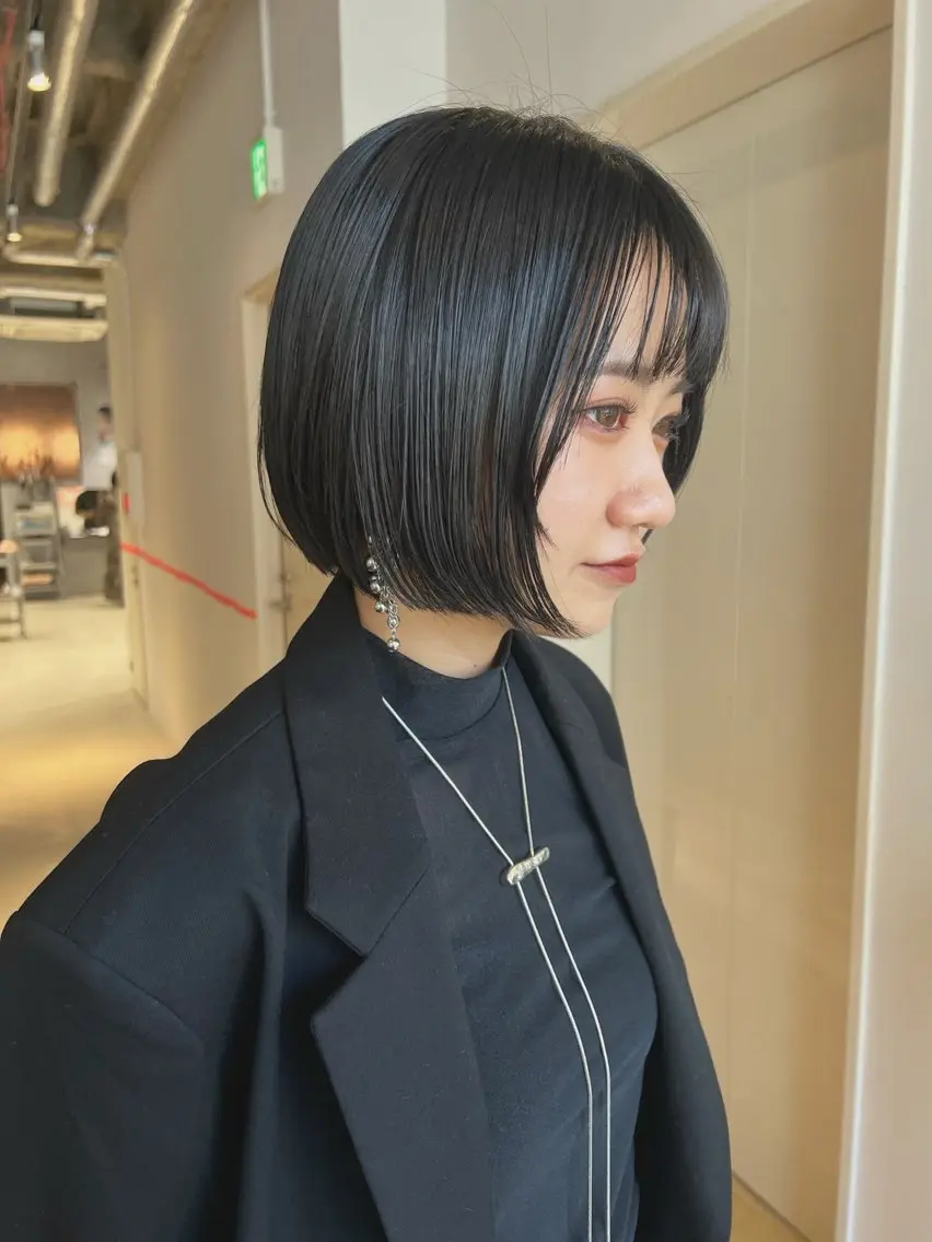 ショート 縮毛矯正 大澤 叶方のヘアスタイル