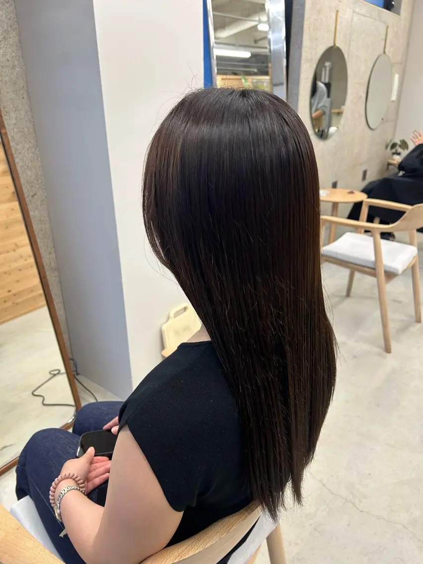 ロング カラー ヘアカラー トリートメント SiLO Yukinaのヘアスタイル