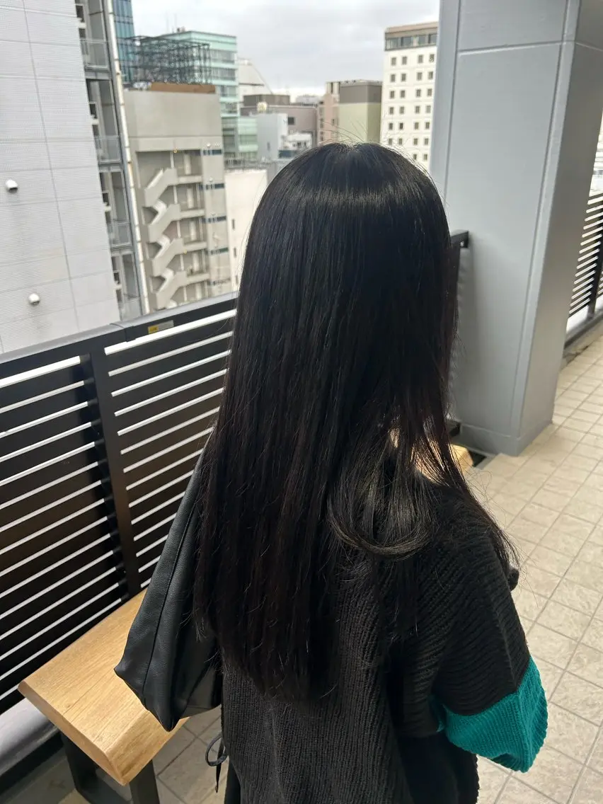 ロング カラー ヘアカラー トリートメント SiLO Yukinaのヘアスタイル