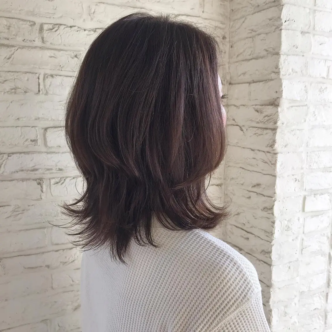 セミロング カラー カット ヘアカラー トリートメント 澤田 彩香のヘアスタイル