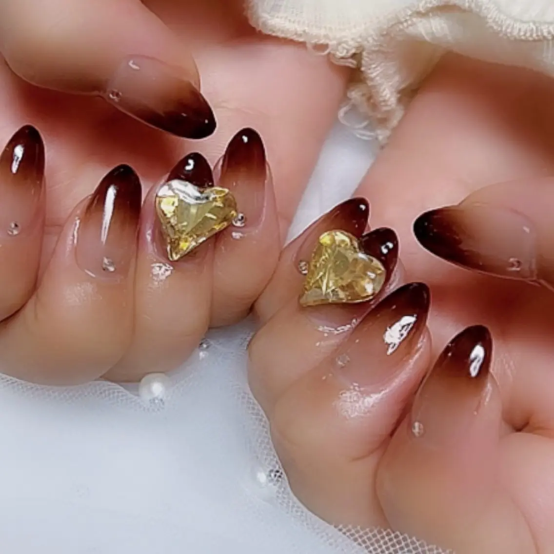 ネイル グラデーション ハート 🩵池袋heart nail🩵のネイルデザイン