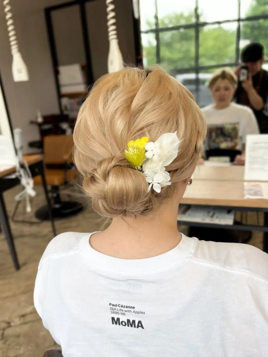 ヘアセット※現金のみの写真