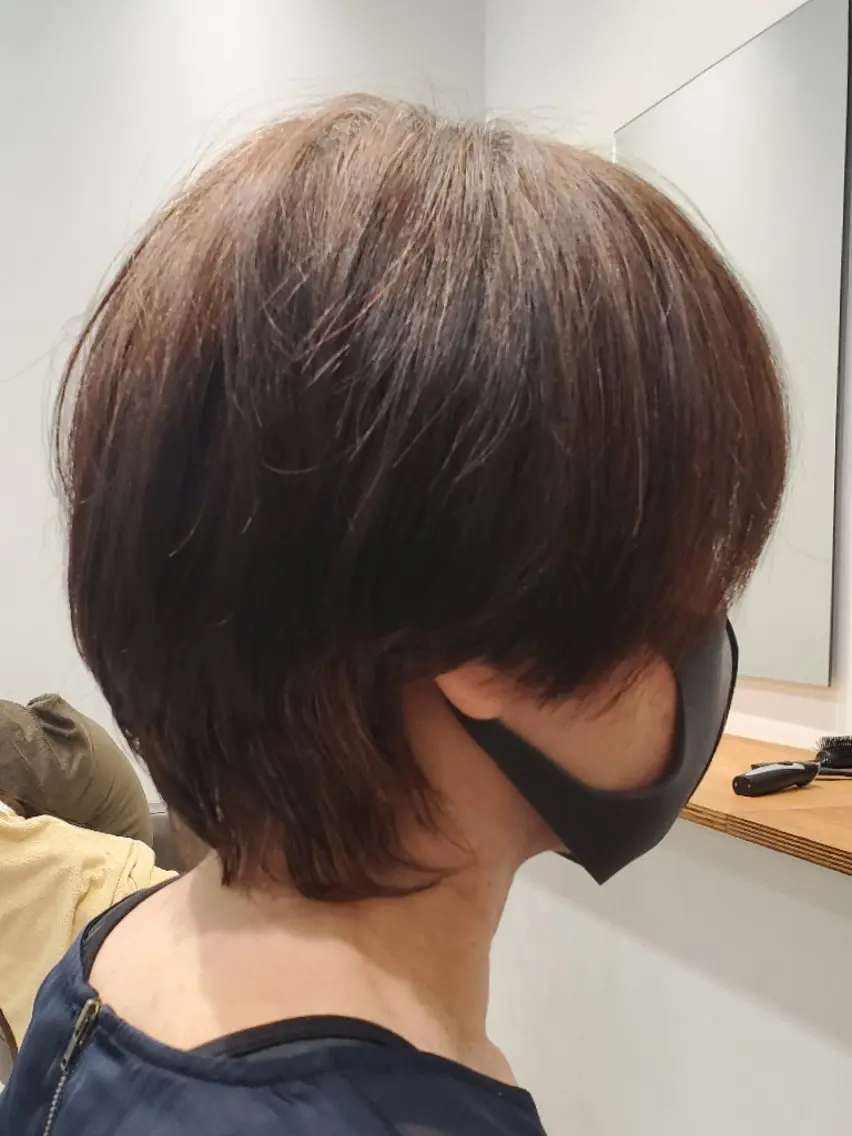 ショート ショートボブ ボブ くせ毛 ショートヘア ✂️藤瀬 アキラのヘアスタイル