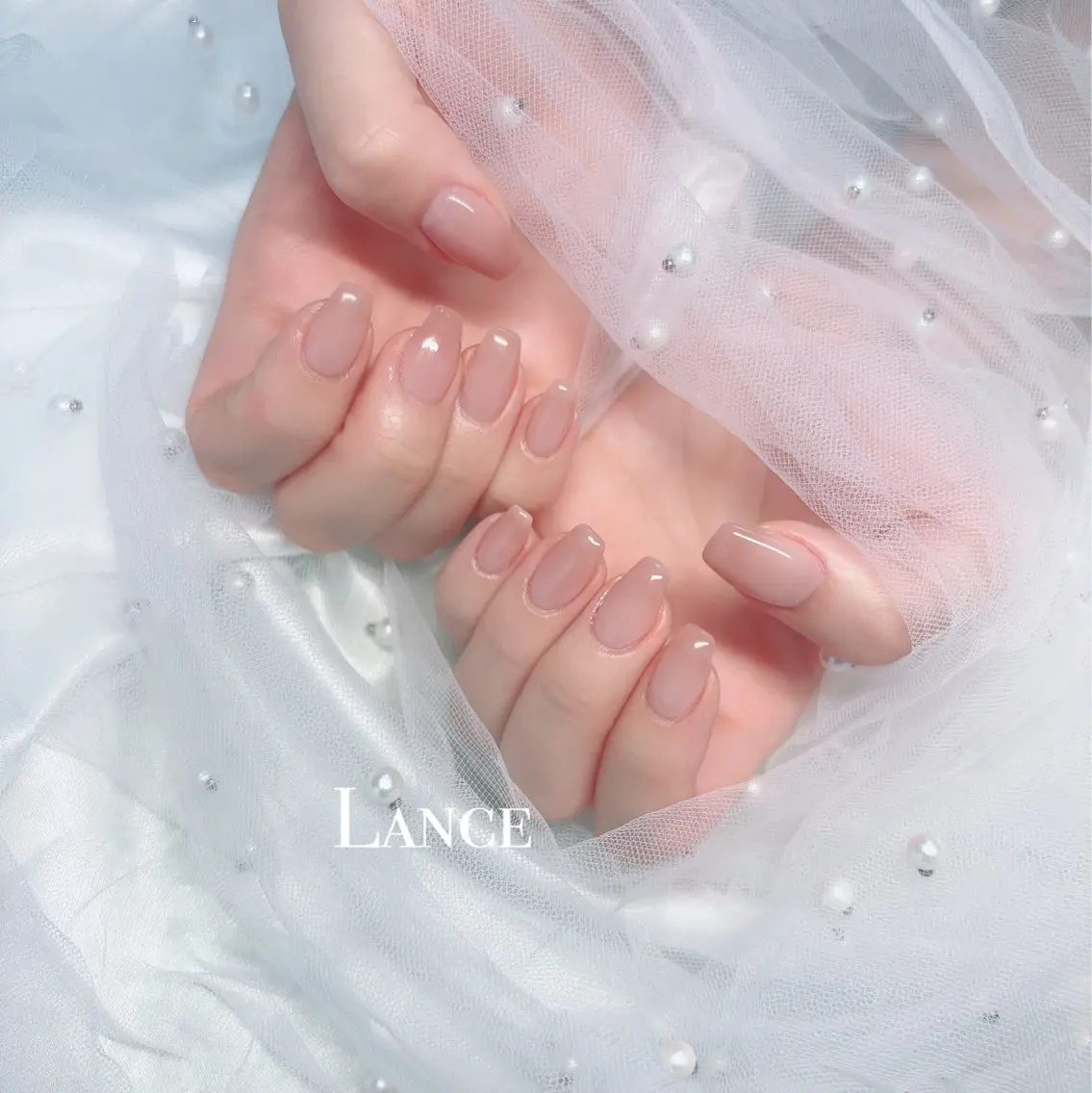 ネイル オーロラネイル フットネイル フレンチネイル ハート キラキラネイル ハンドネイル Lance nailのネイルデザイン