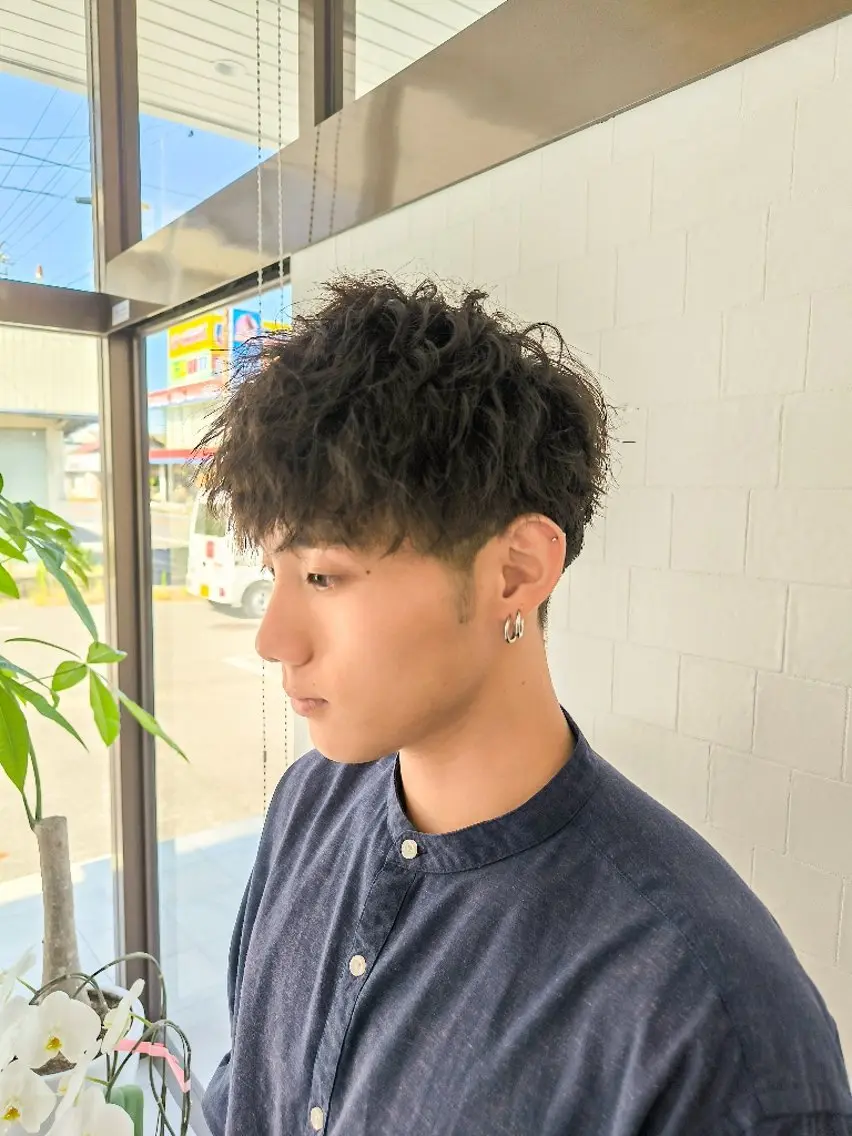 💈メンズ必見💈✂カット+トレンドパーマ(ツイストスパイラルや波ウェーブetc)⭐️ミの写真