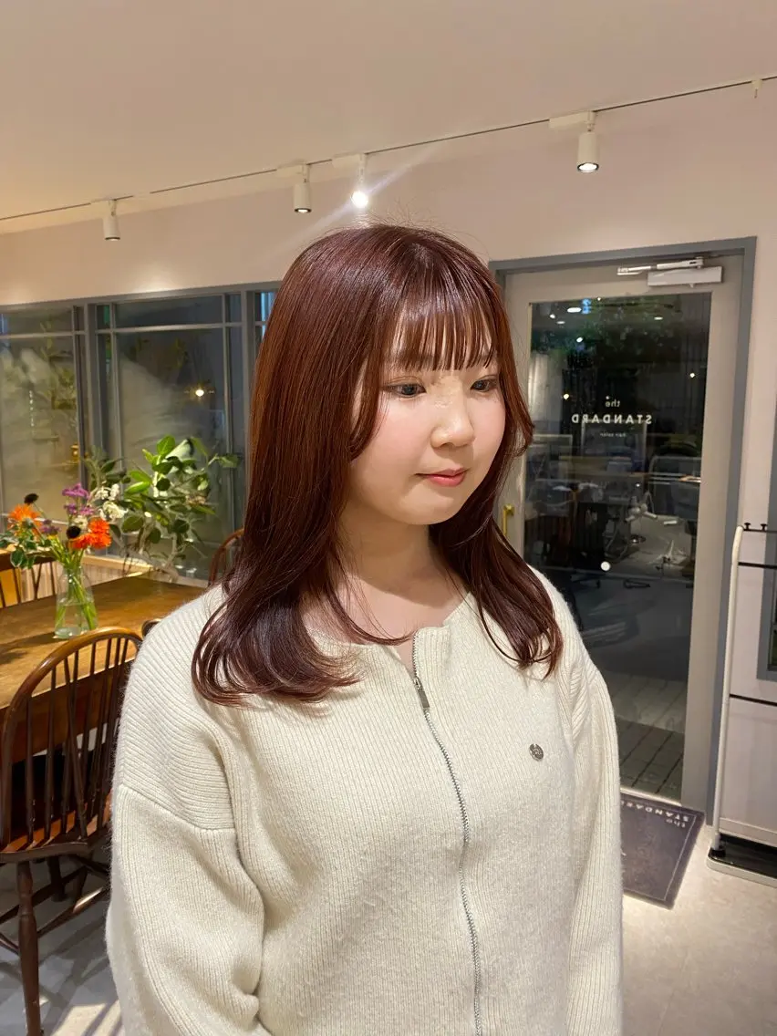 ミディアム 【仙川】 セリナ‎のヘアスタイル