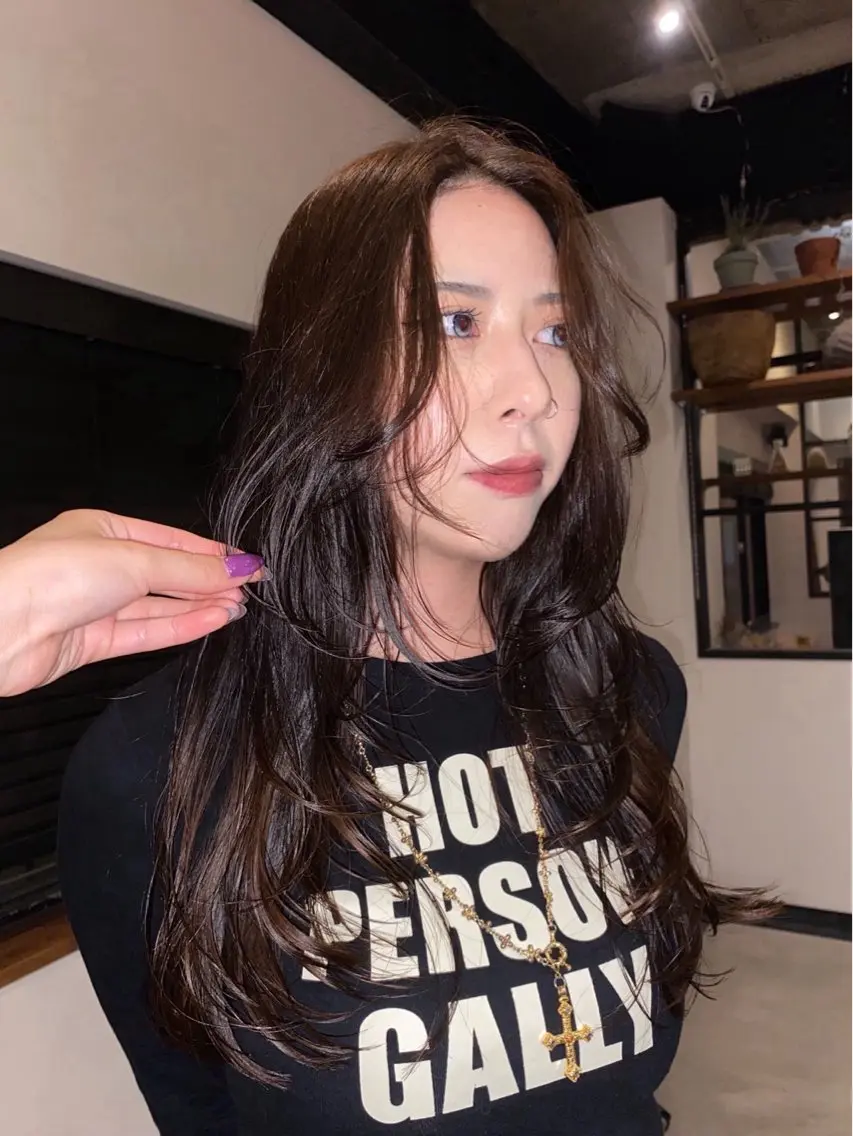 ロング カット ヘアカラー elk ANZU🎀のヘアスタイル