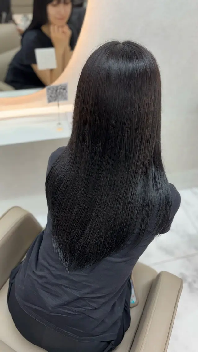 《‼️残り1名様限定‼️》💎暗くしたい方💎 ブリーチ無し ワンカラー🐩💭＋ 1stepトリートメント付🐰ྀི♡の写真