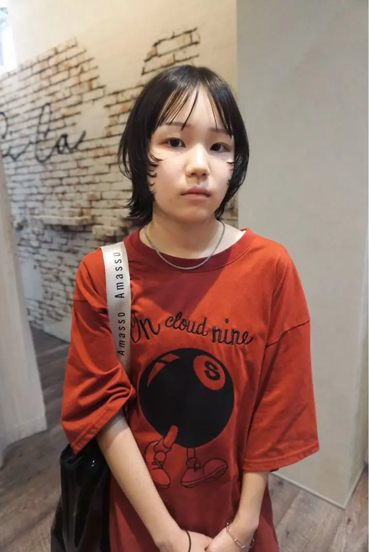 ショート 顔周りカット レイヤーカット カット 似合わせカット/ パーマ/藤田和樹のヘアスタイル