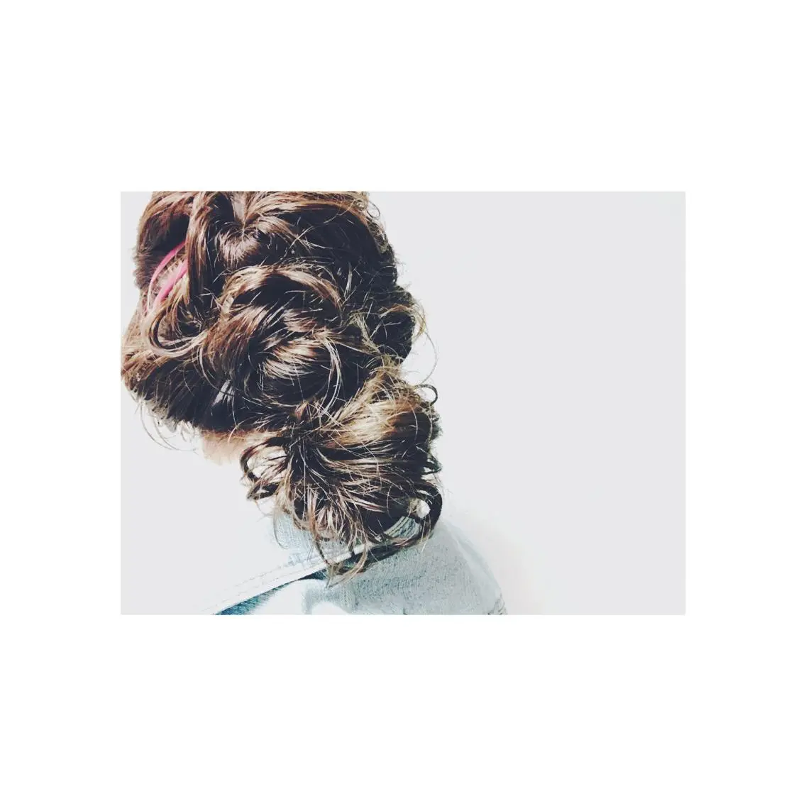 セミロング パーマ ヘアアレンジ くるくるパーマ aikoのヘアスタイル