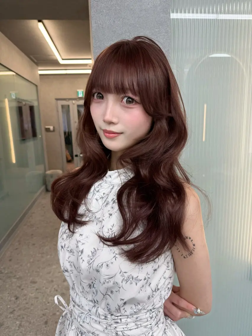 ロング カラー ベージュカラー ブリーチ 透明感カラー ダブルカラー グレージュ ヘアカラー 北橋 流空のヘアスタイル