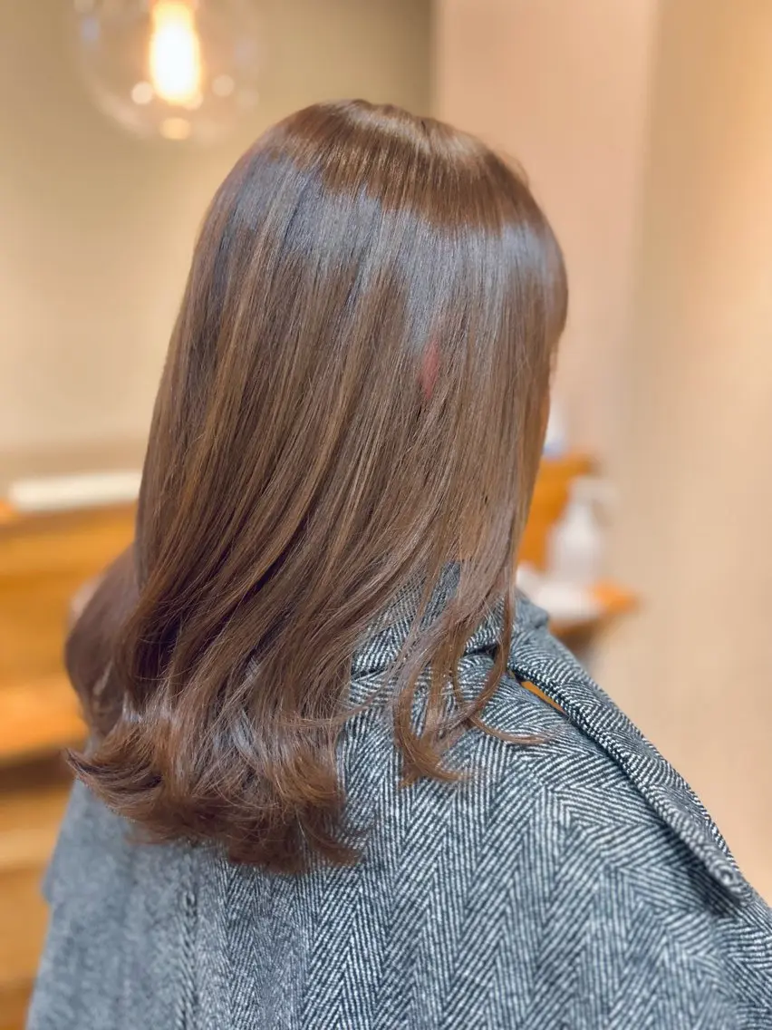 ミディアム カット ヘアカラー トリートメント ♥yelm ユウナ♥のヘアスタイル