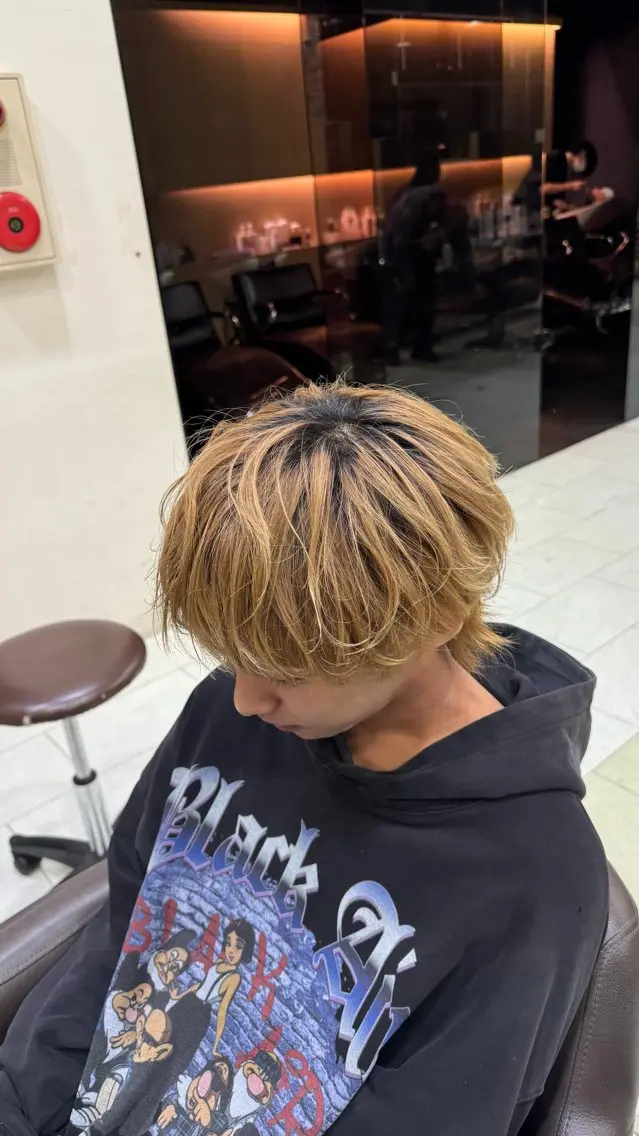 ショート パーマ カット パーマ メンズパーマ特化 ふうきのヘアスタイル