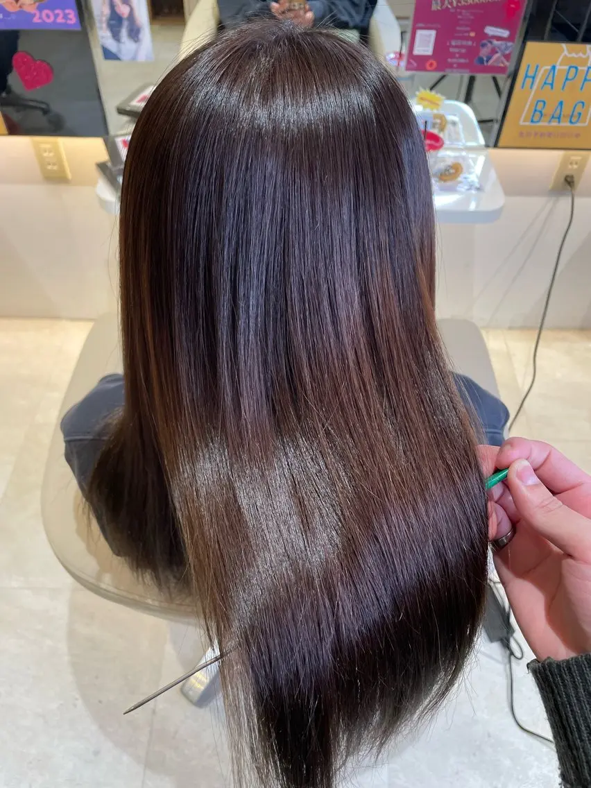 ロング 髪質改善 髪質改善・縮毛矯正 濱　泰賀のヘアスタイル