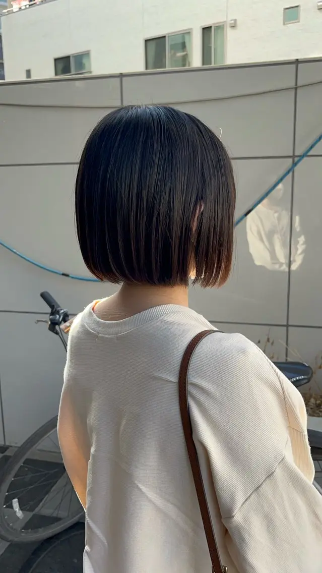 ショート 縮毛矯正 トリートメント 西形 梨瑚のヘアスタイル