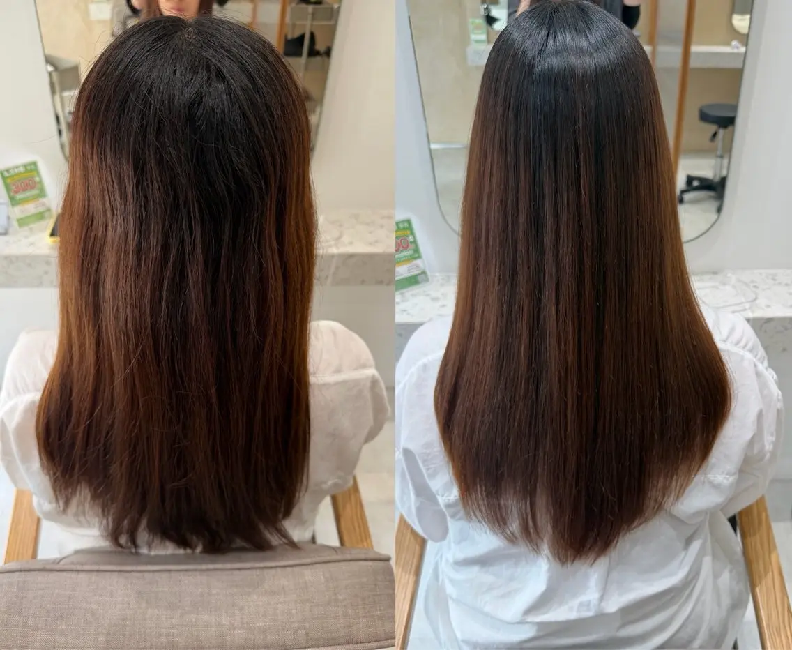 ロング 縮毛矯正 いがらし ふうらのヘアスタイル