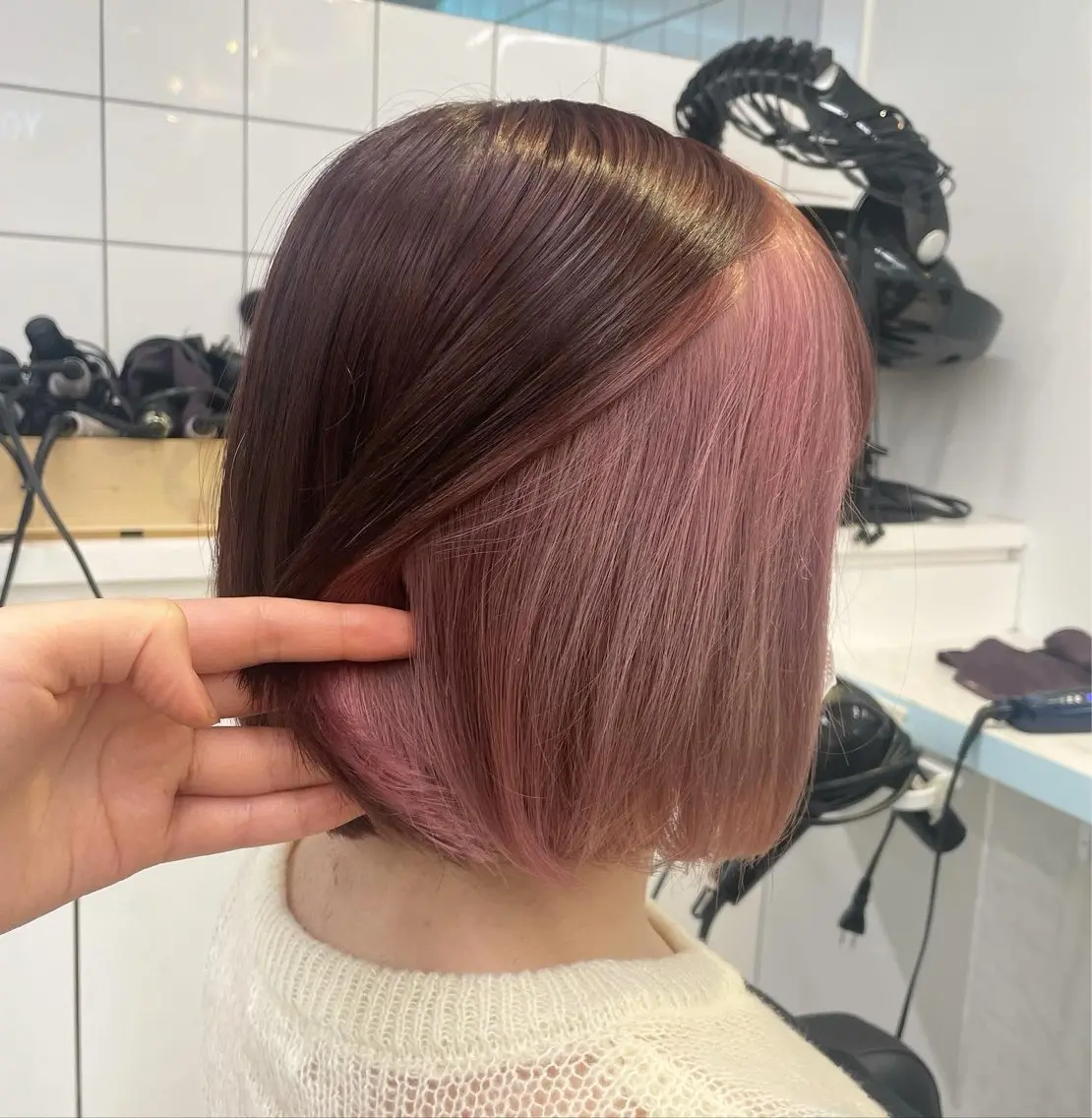 ショート カラー 【美髪矯正/絹髪】 🎀hinano🎀のヘアスタイル