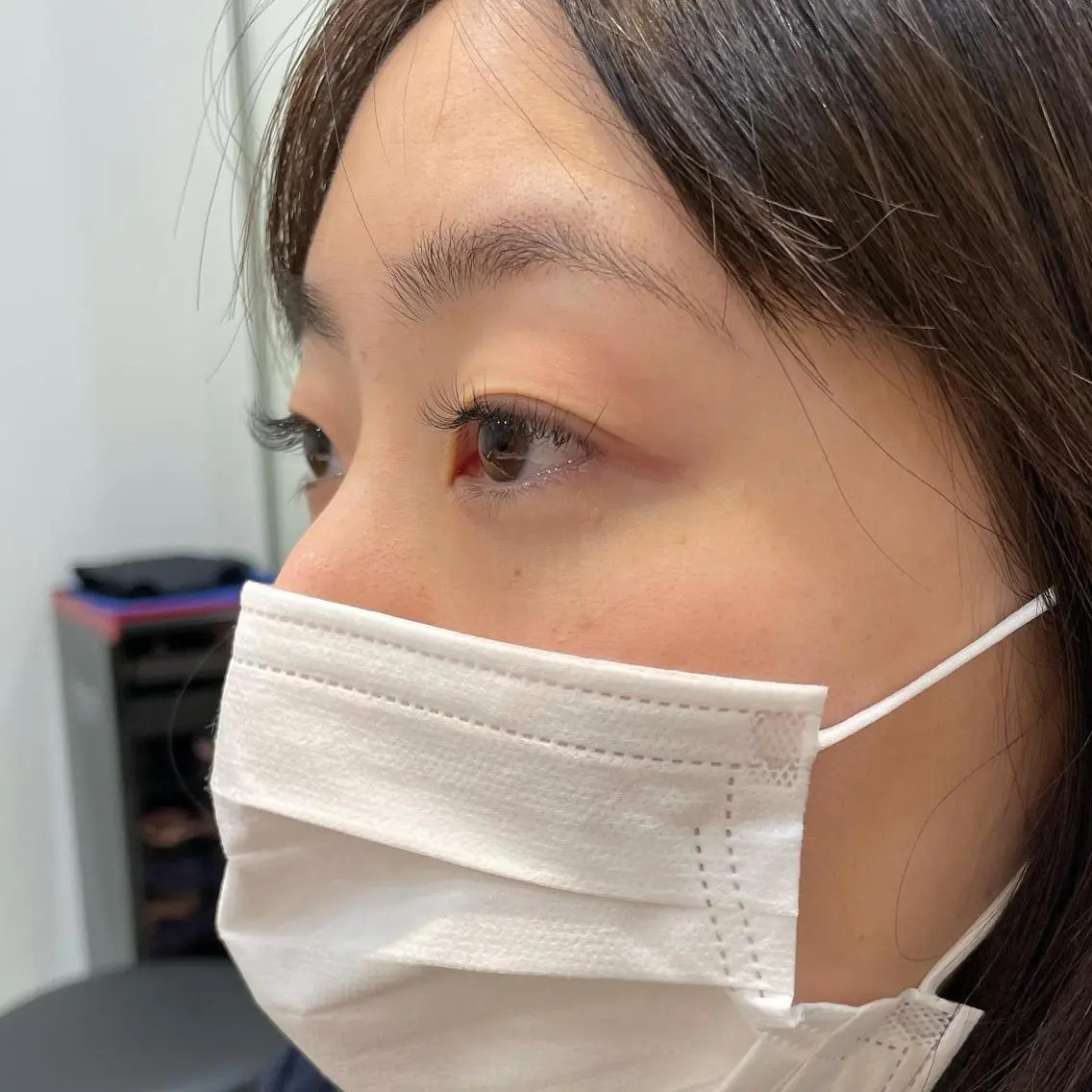 ミディアム カラー パーマ ヘアアレンジ メンズ キッズ マツエク・マツパ ミディアムパーマ メンズパーマ まつげパーマ 一重×まつ毛パーマ sara 荒井店のヘアスタイル