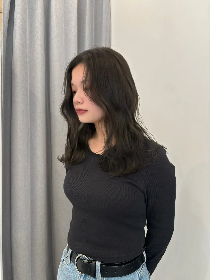 ミディアム ヘアカラー レイヤーカット🎀 kanaのヘアスタイル