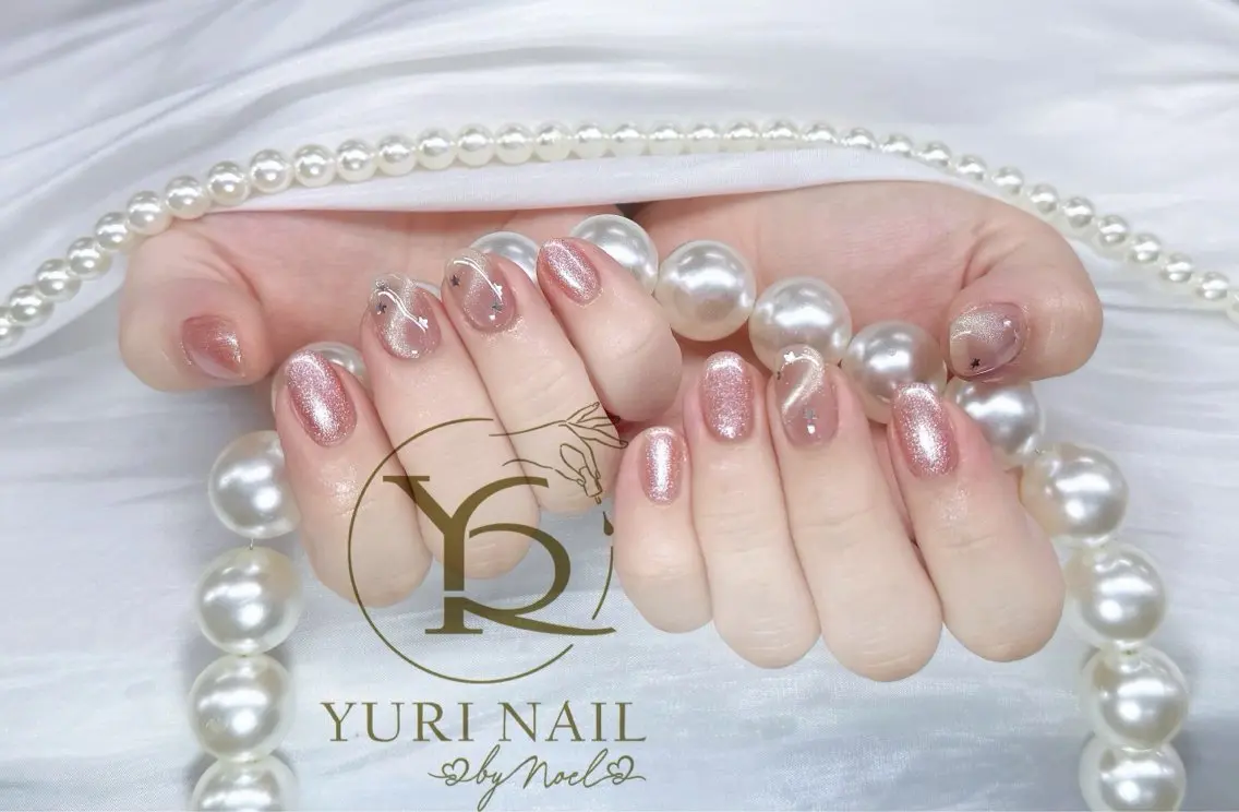 ネイル チークネイル フットネイル フレンチネイル グラデーション キラキラネイル ハンドネイル フットネイル ハンドケア YURI Nail Funabashiのネイルデザイン