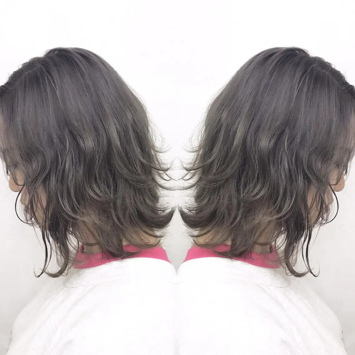 ミディアム カラー ダブルカラー グレージュ ヘアカラー TATSUYA アートディレクターのヘアスタイル