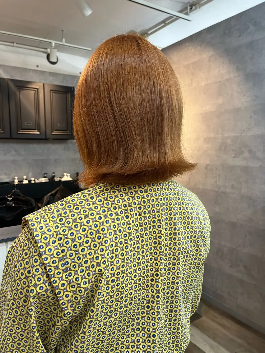 ミディアム ヘアカラー 韓国風透明感カラー 💎YUI💎のヘアスタイル