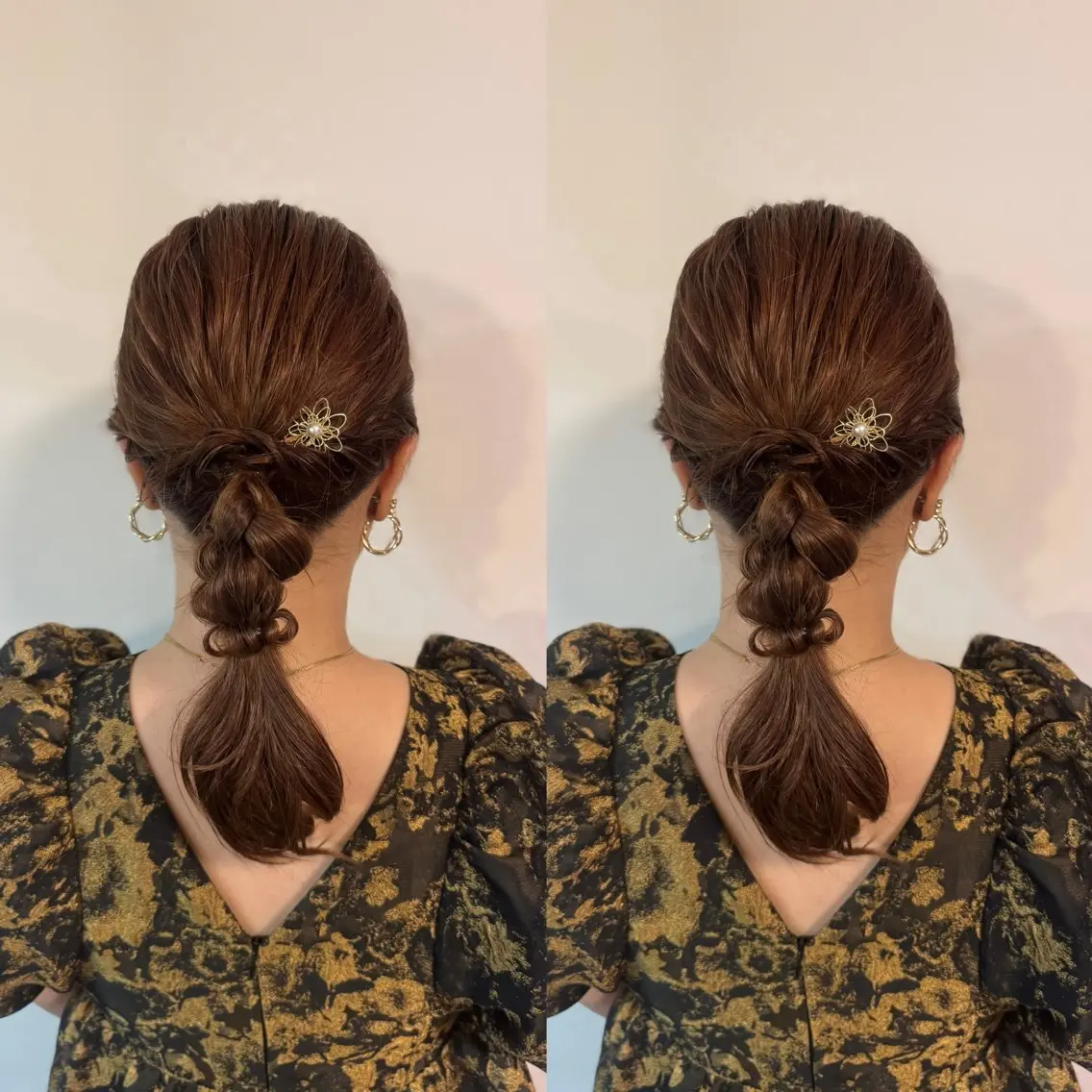セミロング ヘアセット 🎀艶カラー/ヘアメ しおり🎀のヘアスタイル