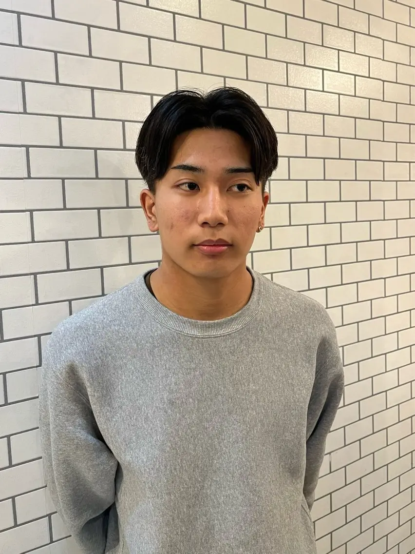 ミディアム ミディアムパーマ クボタ マコトのヘアスタイル