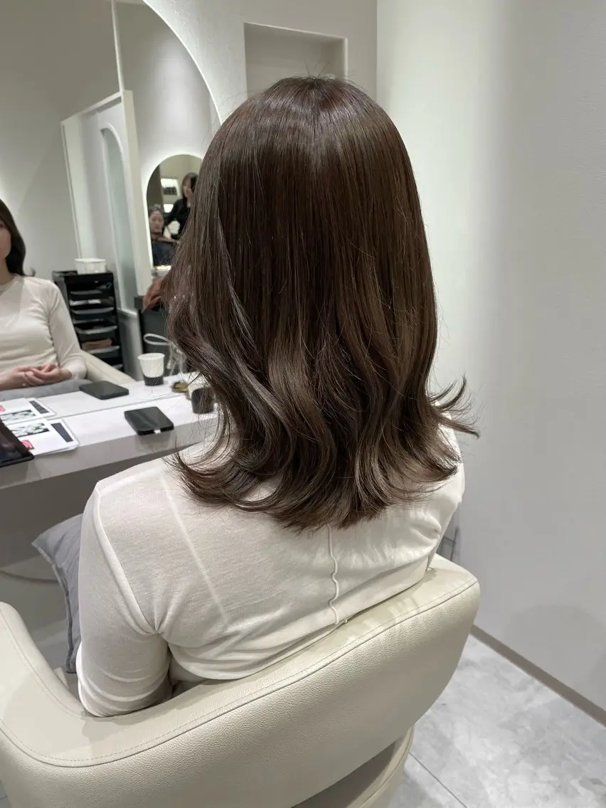 ミディアム カット ヘアカラー トリートメント 🌷tocca Mai🌷のヘアスタイル