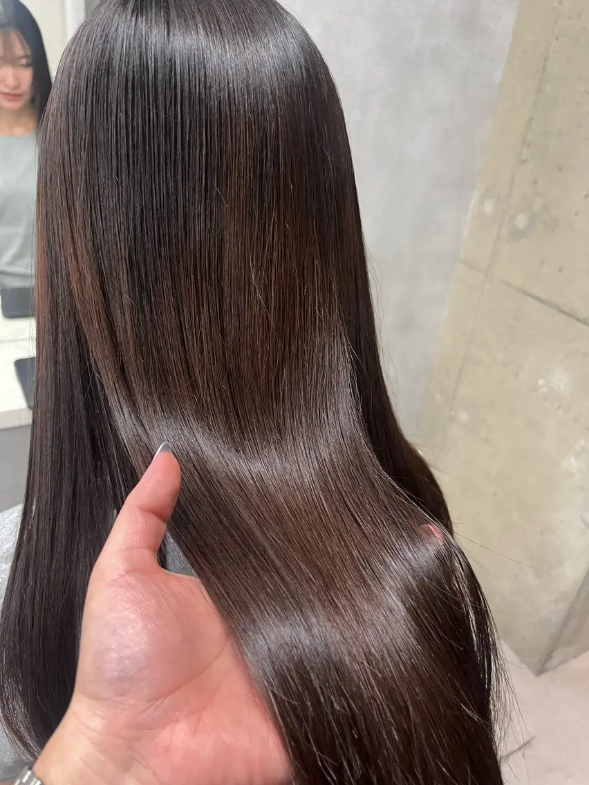 ロング パーマ 縮毛矯正 anon Loemのヘアスタイル