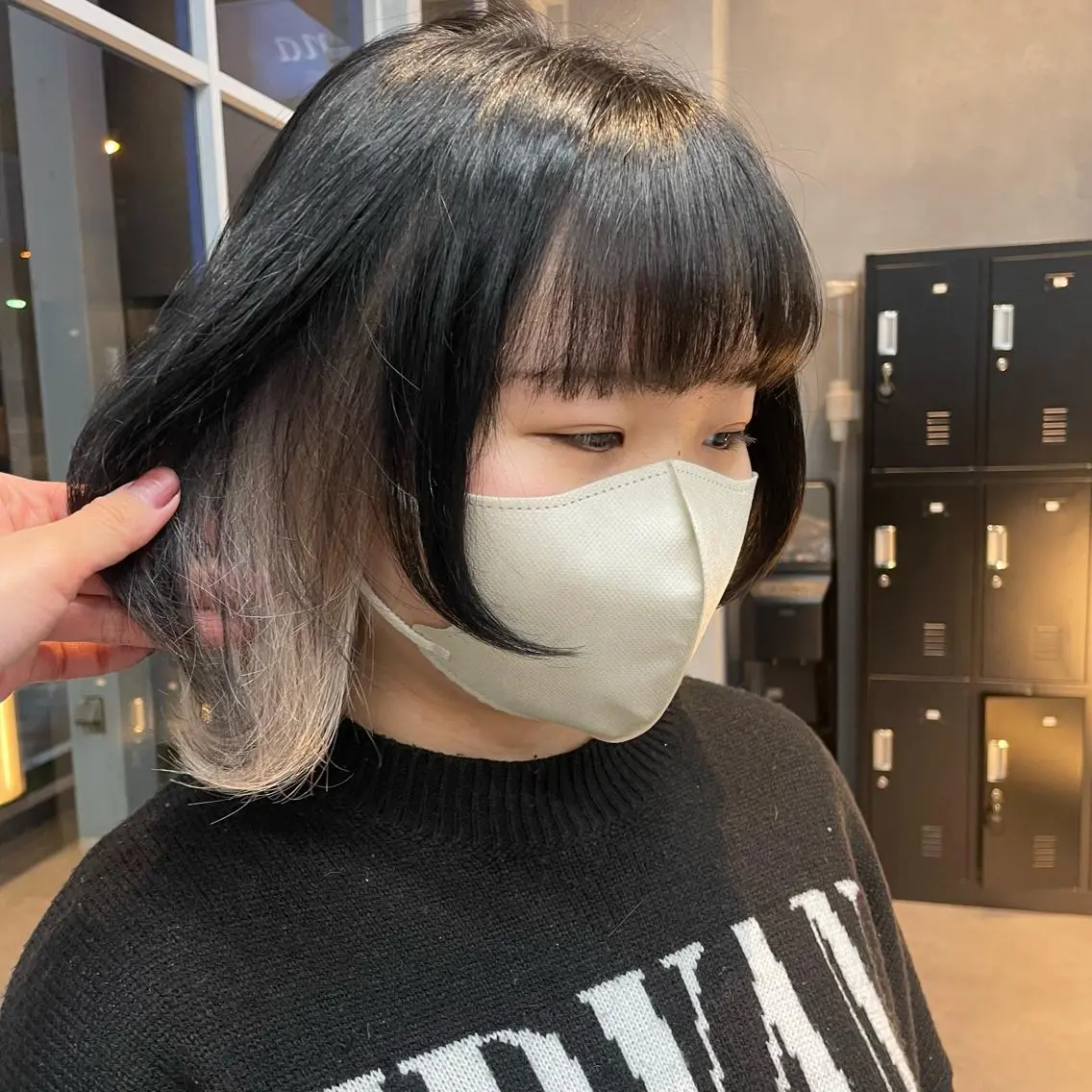 ミディアム カット ヘアカラー 🫧艶髪/ブリーチ 🐳honami🫧のヘアスタイル