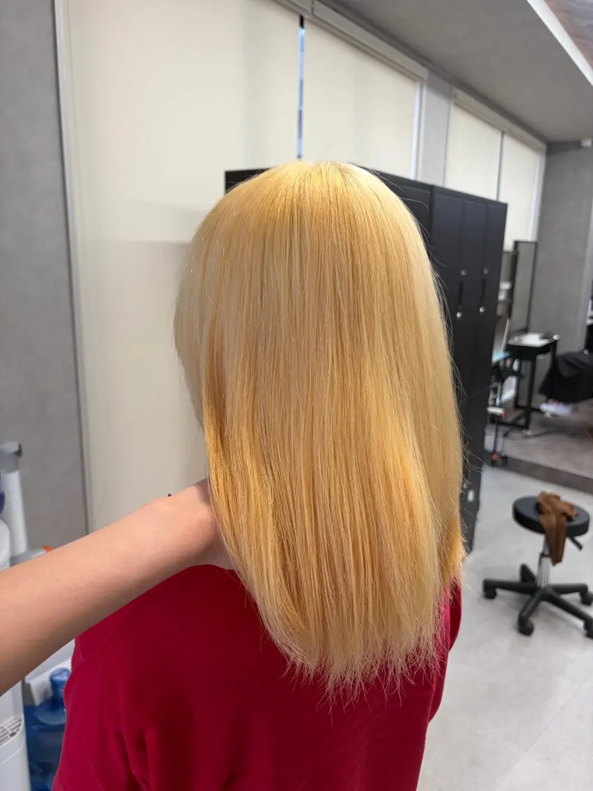 カラー ブリーチ ヘアカラー トリートメント 筑紫野美容師 すずのヘアスタイル