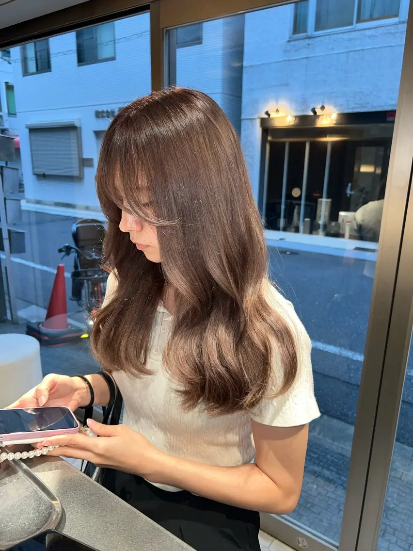 ロング カット ヘアカラー トリートメント ヘッドスパ ブリーチ/艶カラー 🌸MIREIのヘアスタイル
