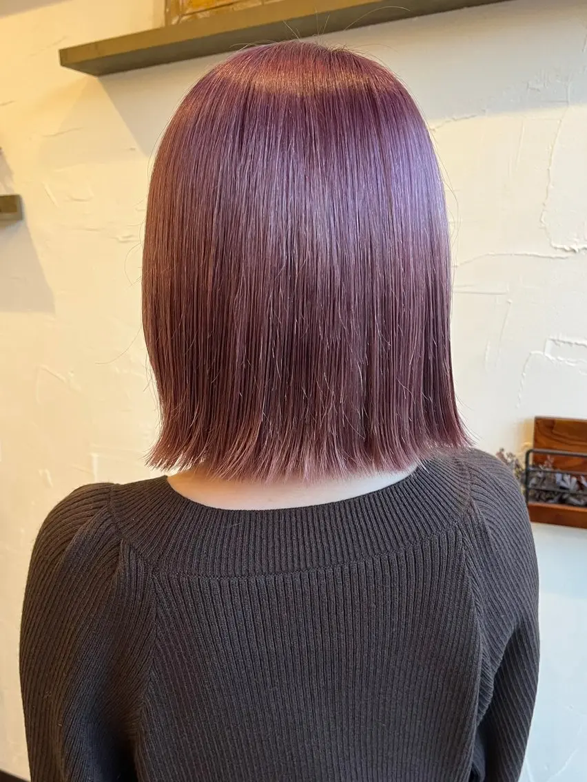 セミロング カラー 渡辺 まみのヘアスタイル
