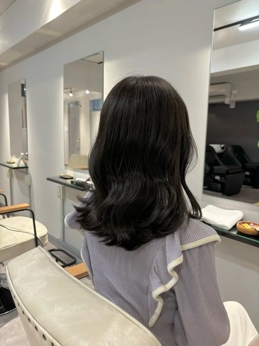 ミディアム 🎀クロスパーマ/ ボブ🎀MOMONAのヘアスタイル