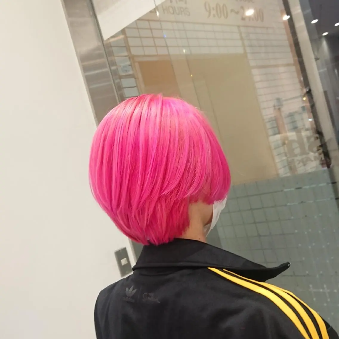 ショート カラー ショートボブ ピンクカラー ボブ ショートヘア ウルフカット/デザイ ンカラー/あらげのヘアスタイル
