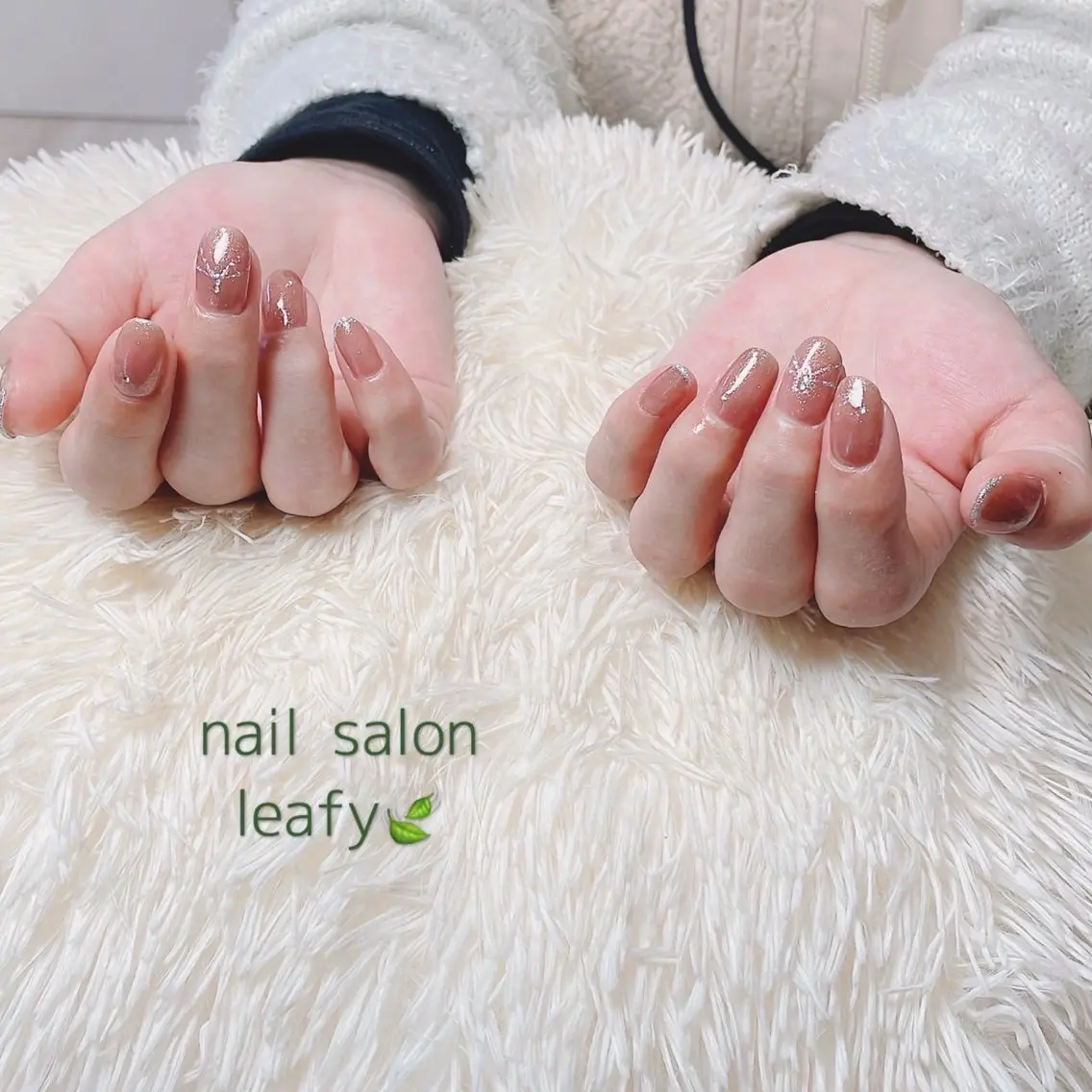 ネイル シンプルネイル ハンドネイル ネイルサロン leafyのネイルデザイン