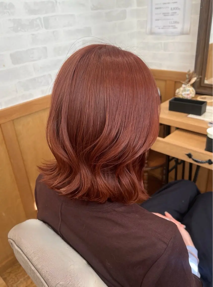 ミディアム カラー 顔周りカット/透明感 カラー🤍大塚蛍のヘアスタイル