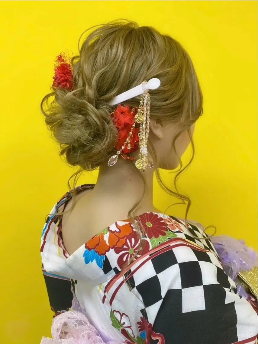 ロング ヘアアレンジ 新宿｜ヘアセット専門 ｜aira*｡ﾟのヘアスタイル