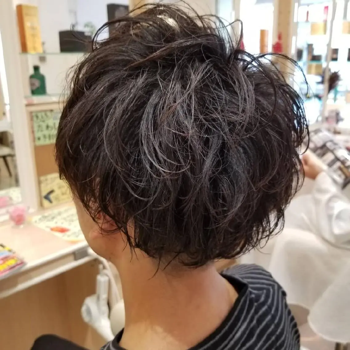 ショート パーマ カット パーマ 山内 佐江子のヘアスタイル