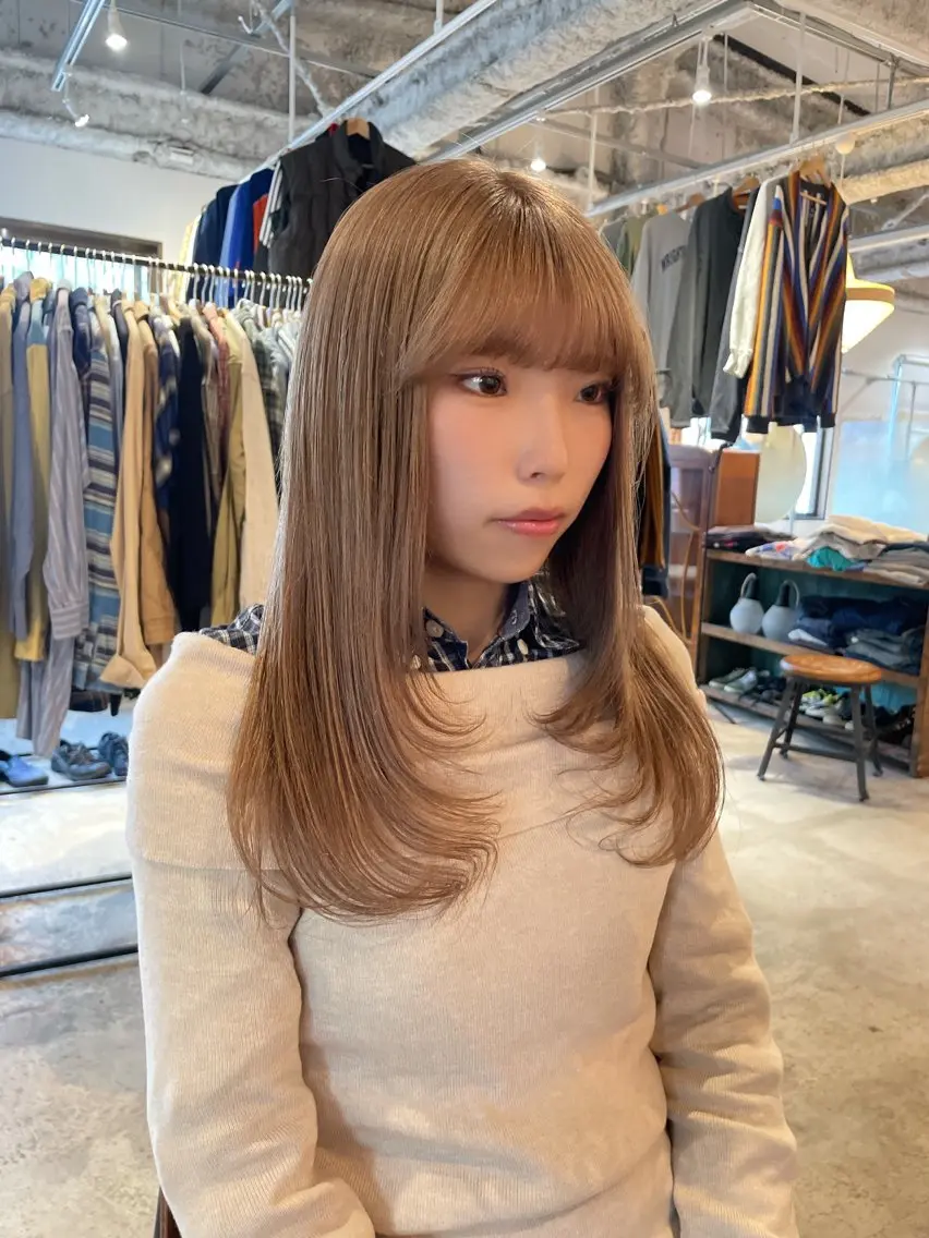 ケアブリーチ✨️＋カラー＋似合わせカット₊˚⊹ ʚɞの写真