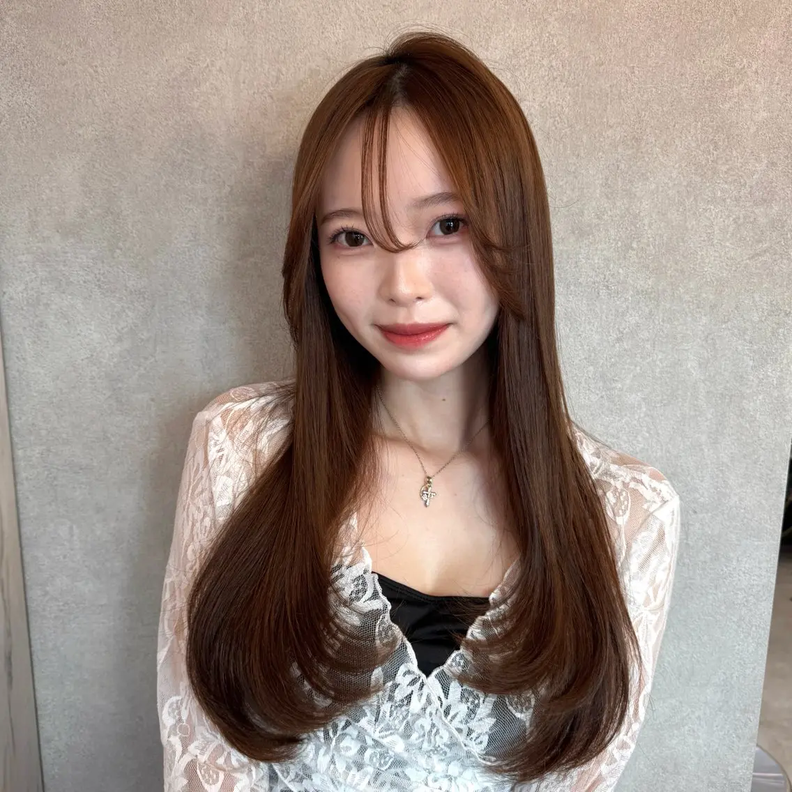 ロング 韓国風ヘア レイヤーカット カット トリートメント 🎀しゅな/韓国 レイヤー/透明感♡のヘアスタイル