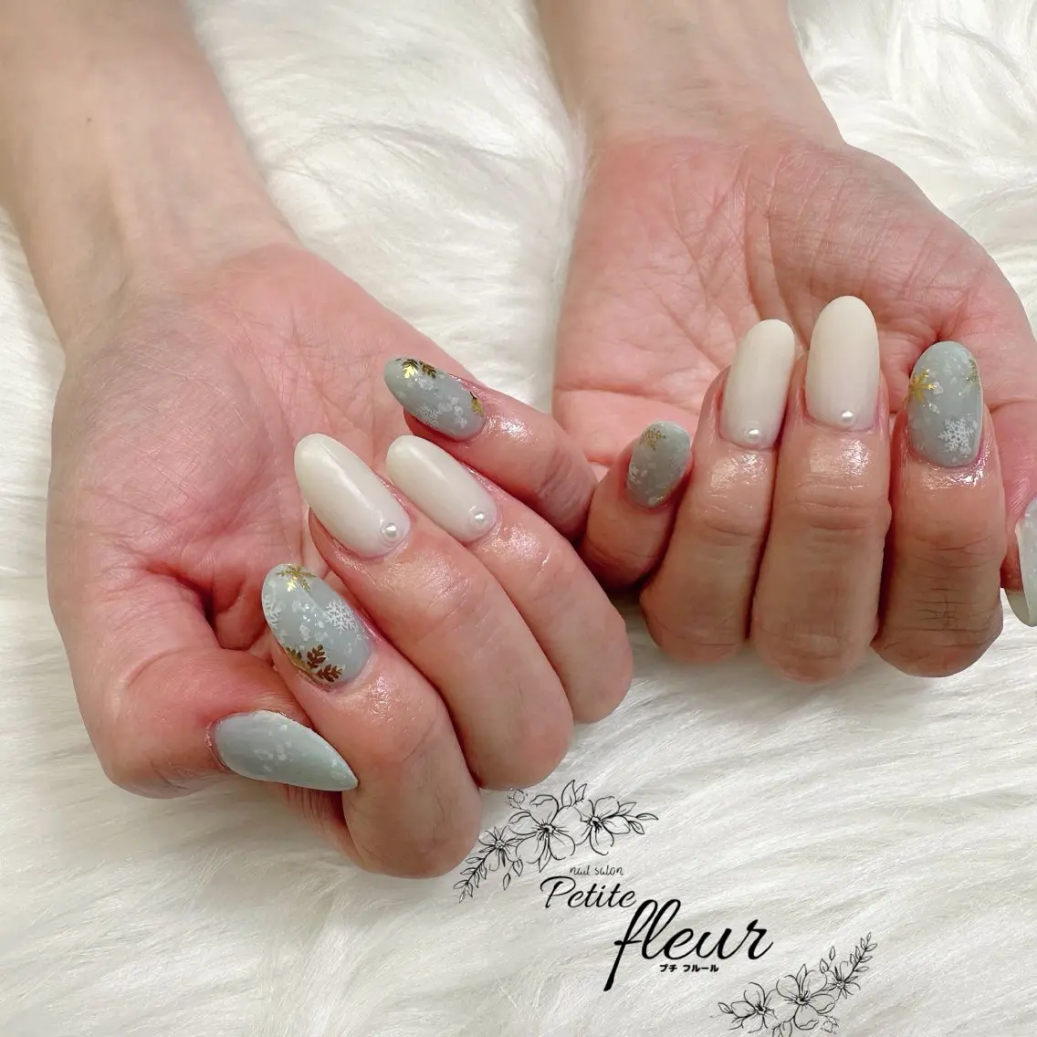 ネイル マットネイル ❁⃘*。Petite fleur❁⃘*りさのネイルデザイン