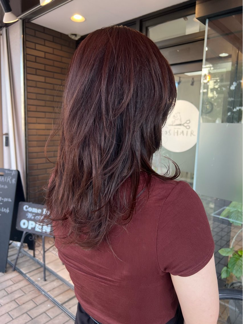 ロング カラー レイヤーカット 似合わせカット カット ヘアカラー HONOKA ボブ得意/尼崎のヘアスタイル