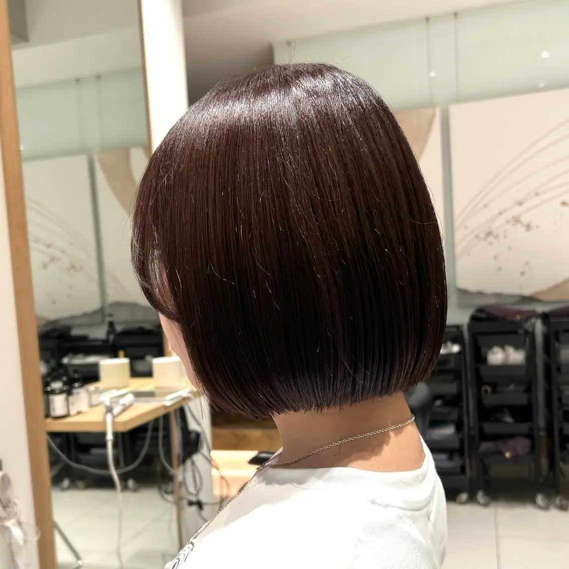 ショート ボブ カット サラ艶/韓国ヘア ︎🌟璃奈 (ﾘﾅ)のヘアスタイル
